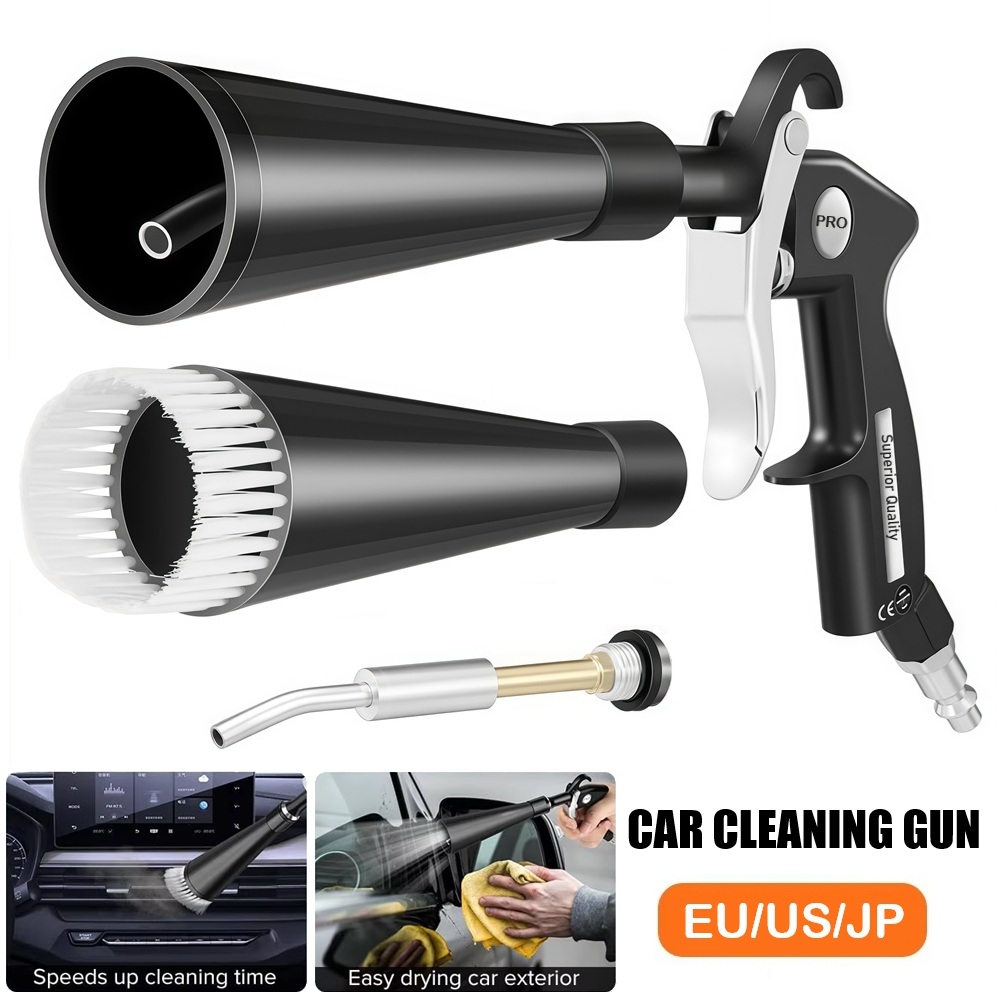 Dirt Brush Interior - 1 Set High-Pressure Car Cleaning Gun