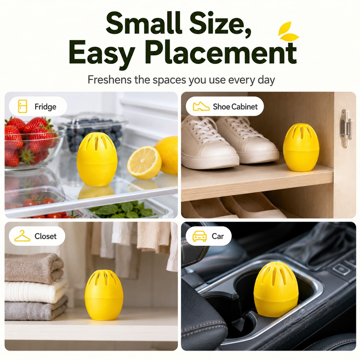 Lemon Fresh Deodorizer Egg, Lo - Odor Eliminator Car 评论和价格