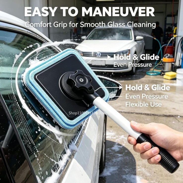 Dual Magnetic CarWindshield Cl - Glass Cleaner Streak 评论和价格