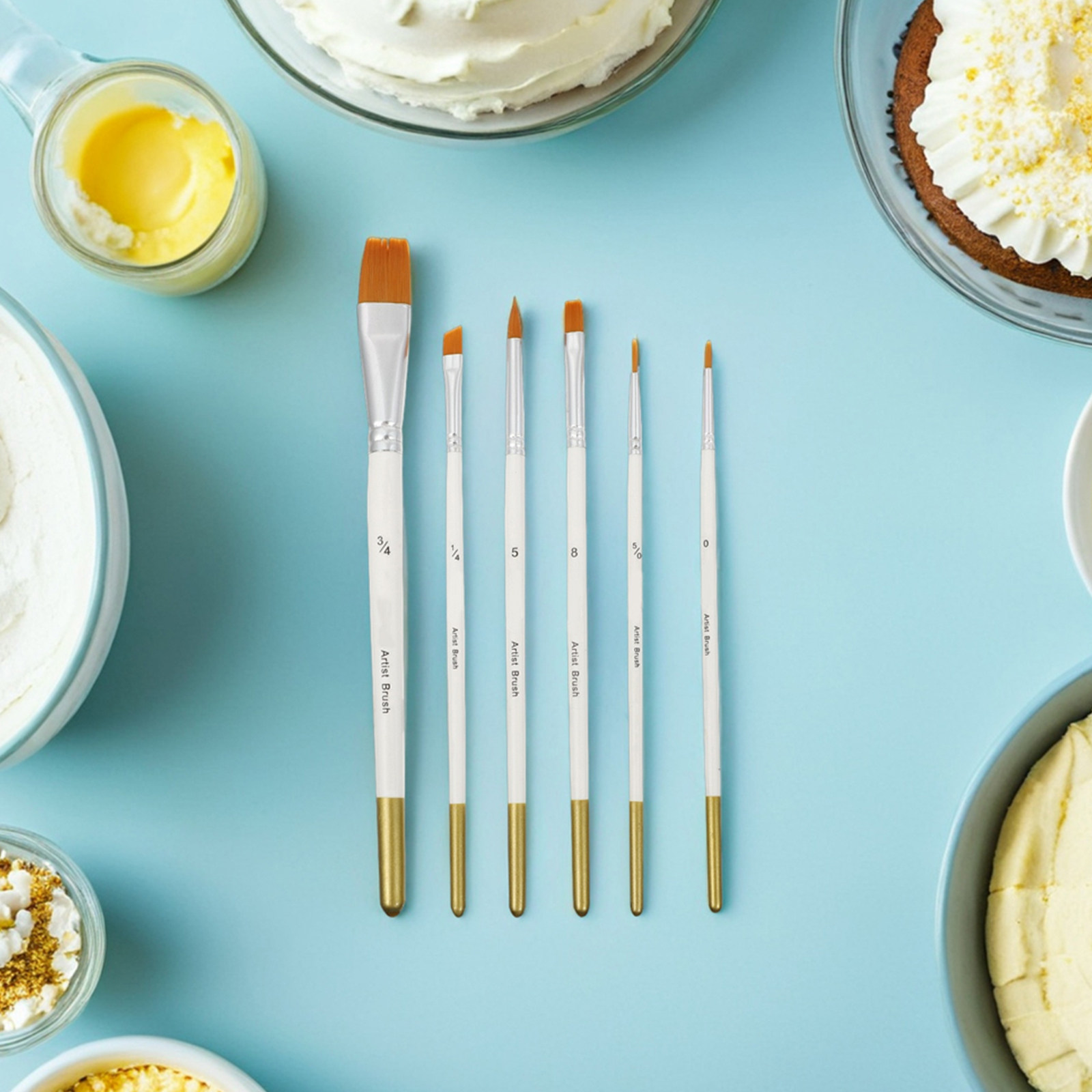 12Pcs Fondant Cake Decorating  - Detailing Brush Set 评论和价格