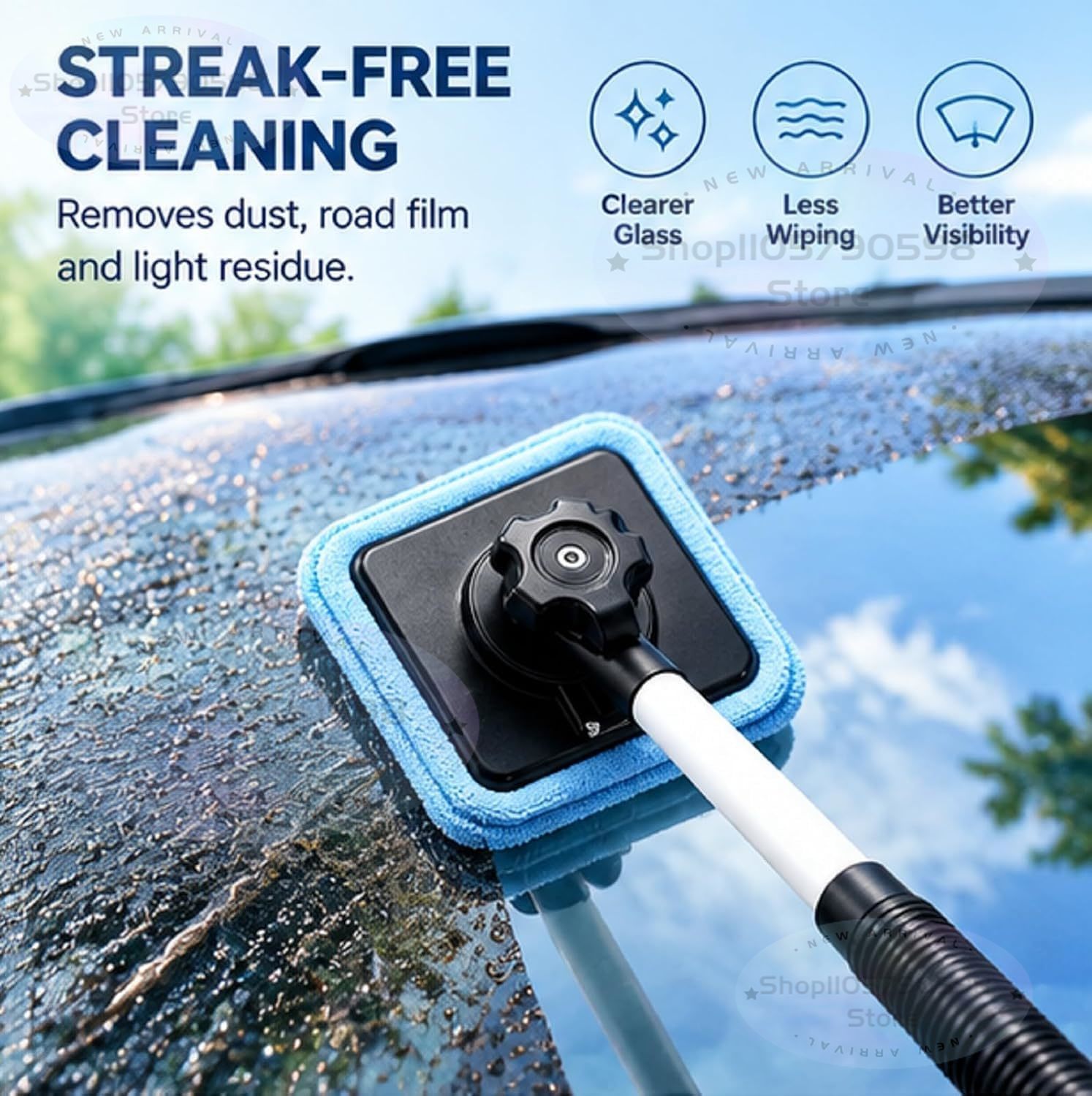 2026 Dual Magnetic Car Windshi - Glass Cleaner Streak 评论和价格